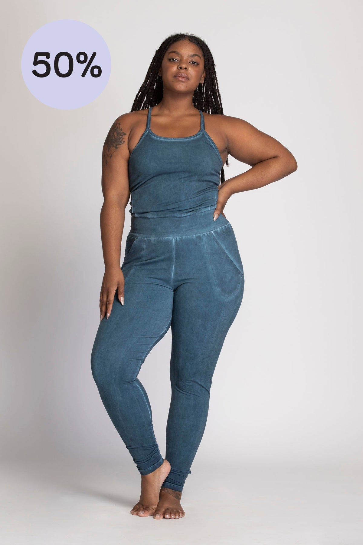 I&#39;mPerfect Stonewash Long Jumpsuit - All 50% OFF