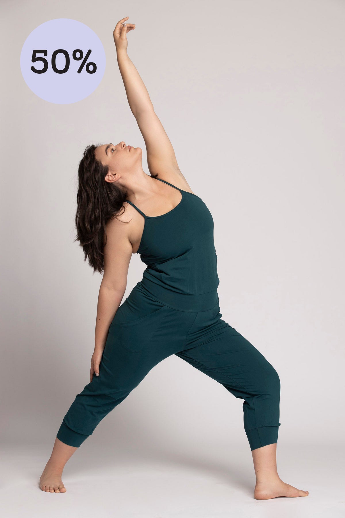 I&#39;mPerfect Organic Cotton Yoga Jumpsuit - All 50% OFF