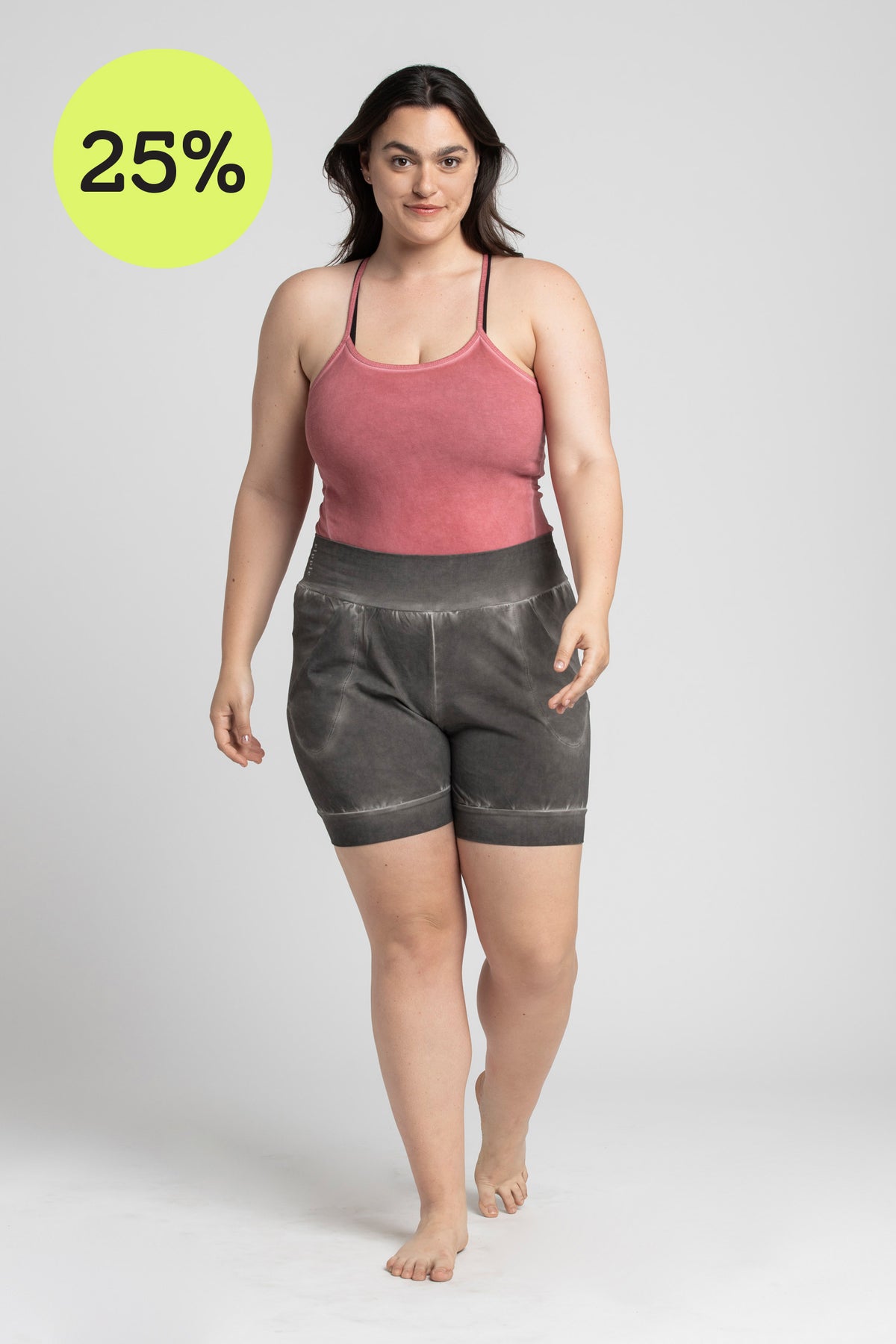 I&#39;mPerfect Stonewash Slouchy Yoga Shorts 25%off