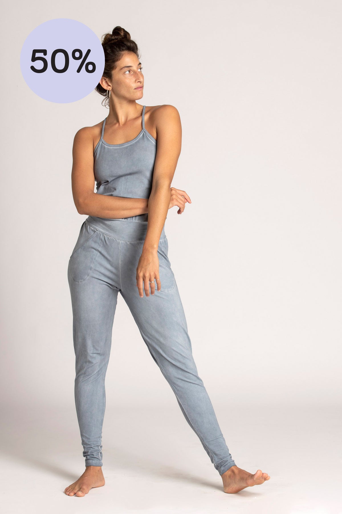 I&#39;mPerfect Stonewash Long Jumpsuit - All 50% OFF