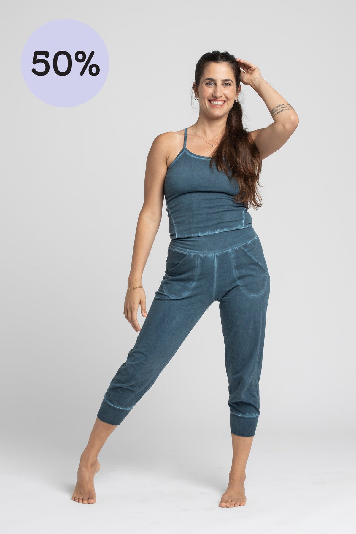 I&#39;mPerfect Soft Stonewash Yoga Jumpsuit - All 50% OFF