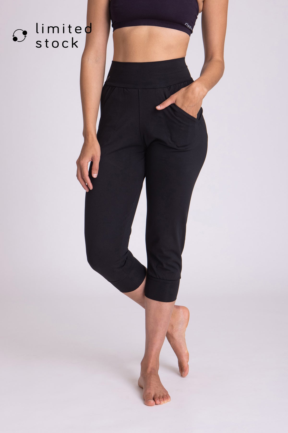 Organic Cotton Slouchy Capri Pants