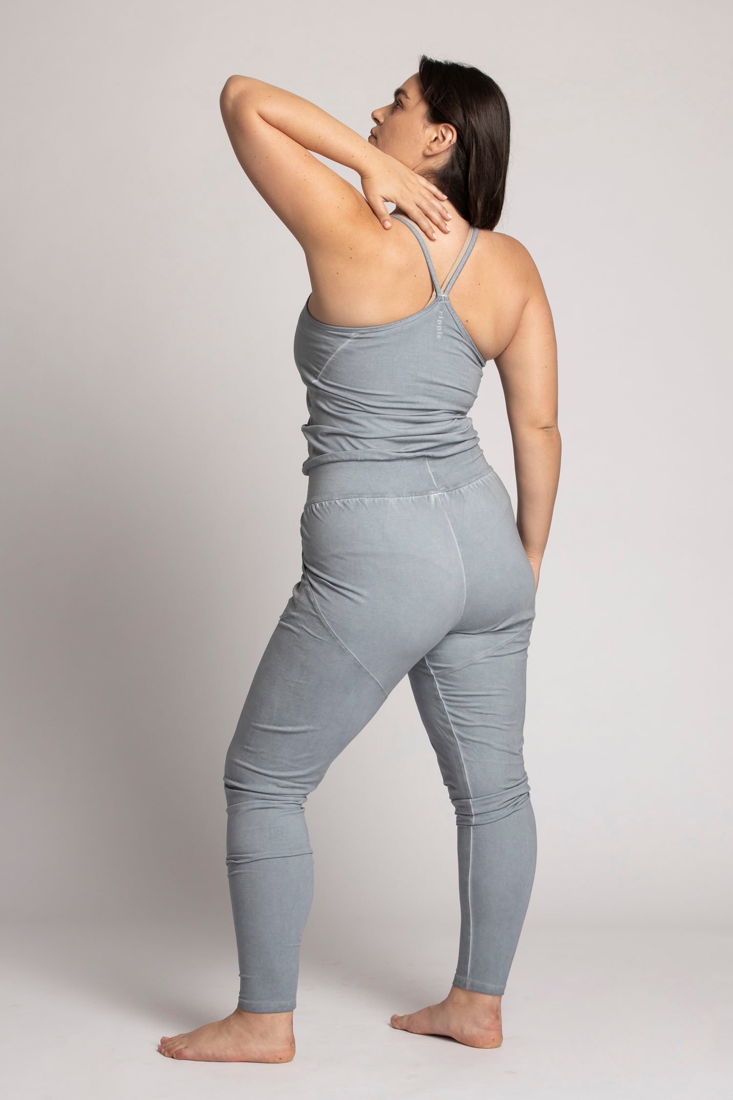 I'mPerfect Stonewash Long Jumpsuit 50%off