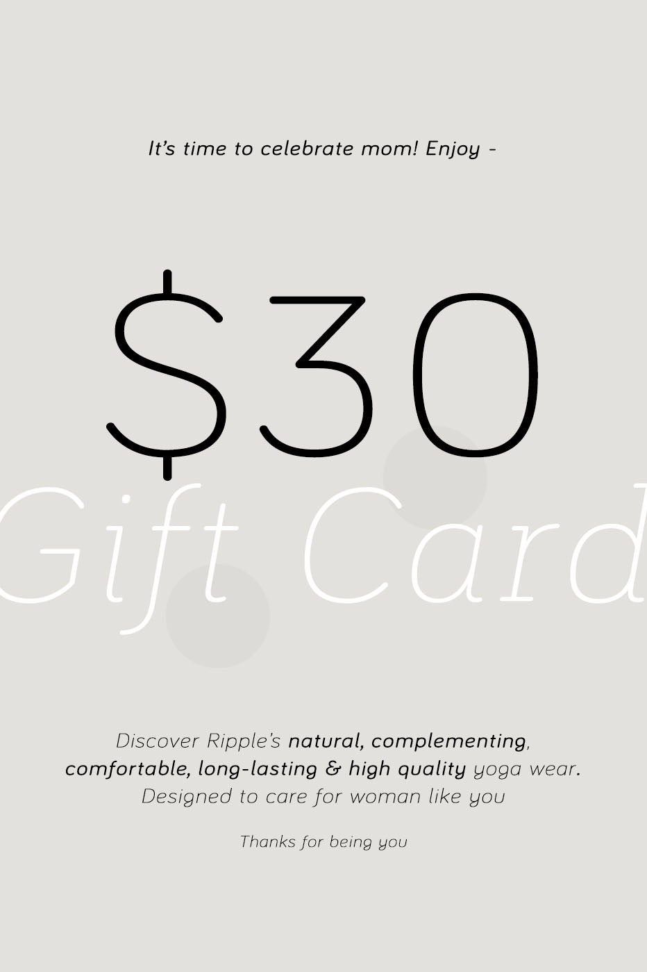 Mother's Day Love & Appreciation Gift (45% SAVING!)