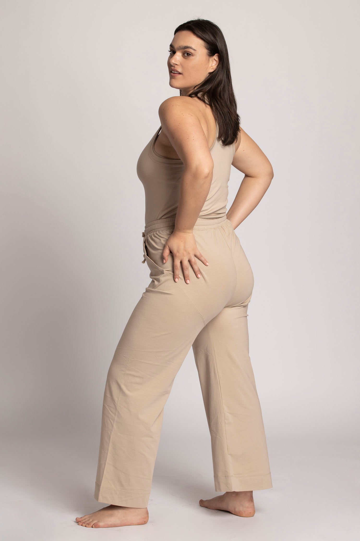 I'mPerfect Organic Cotton Wide Leg Lounge Pants 50%off