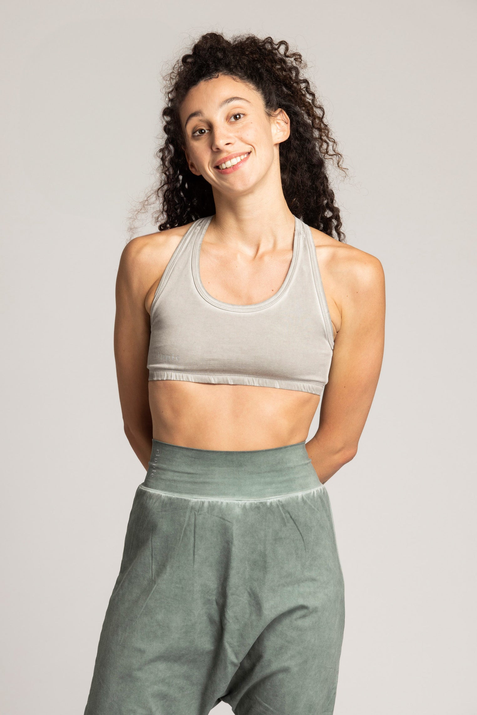 Stonewash Racer-Back Bra