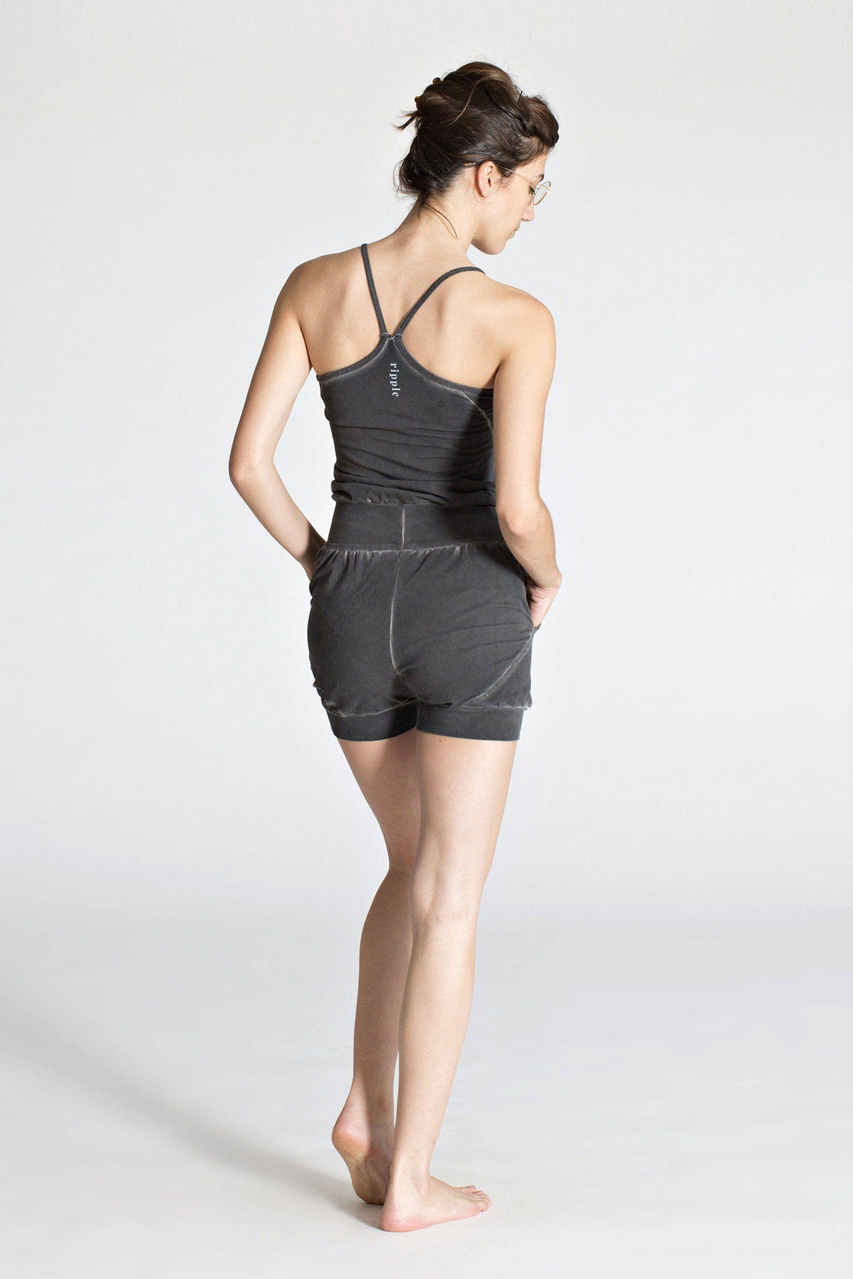 I&#39;mPerfect Stonewash Short Yoga Jumpsuit 25%off