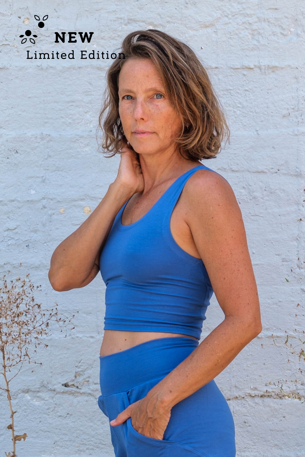 Soft Modal V Back Cropped Top