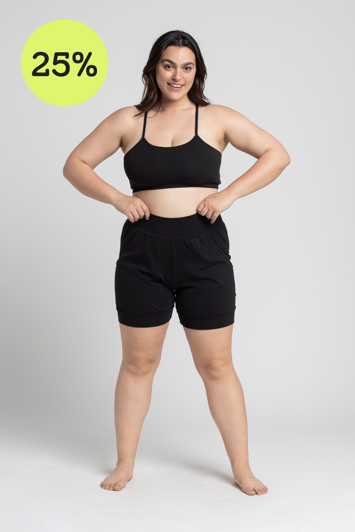 I'mPerfect Slouchy Yoga Shorts 25%off