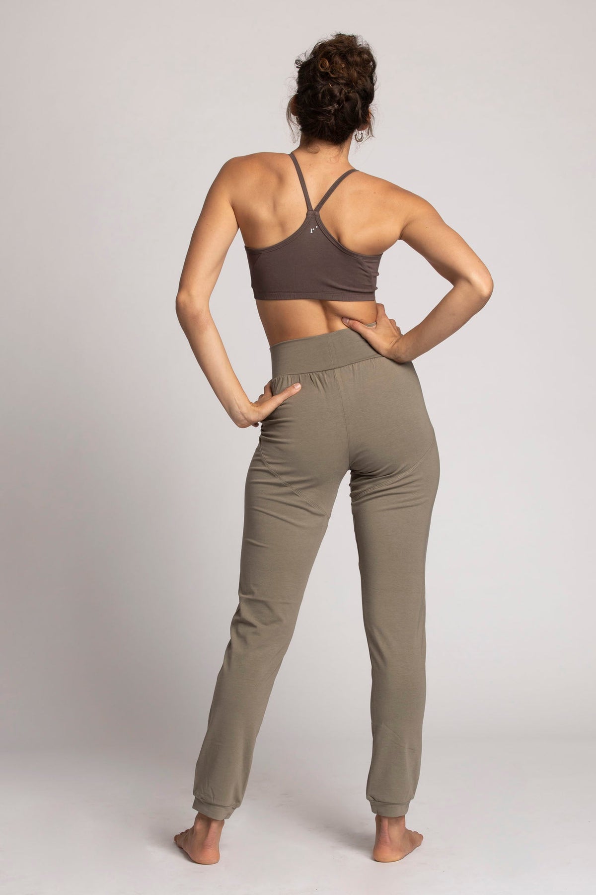 Slouchy Unisex Yoga Pants womens clothing Ripple Yoga Wear sage S 
