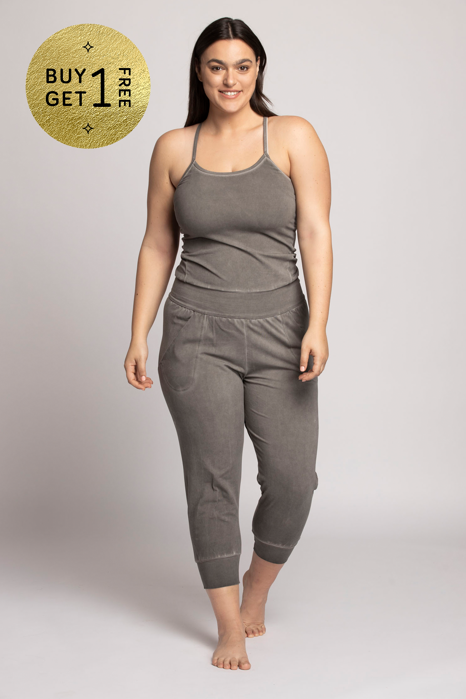 Stonewash Yoga Jumpsuit