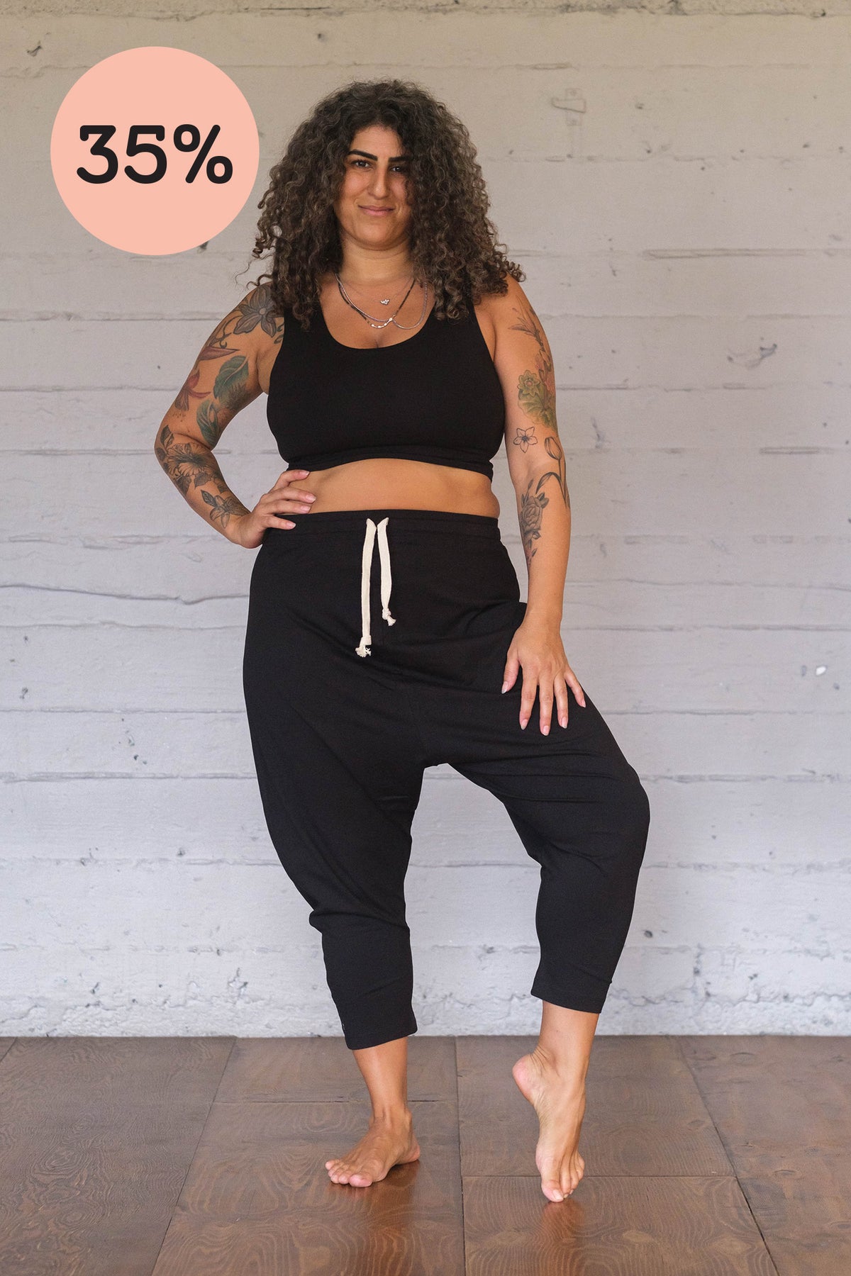 I&#39;mPerfect Soft Modal Harem Joggers 35%off