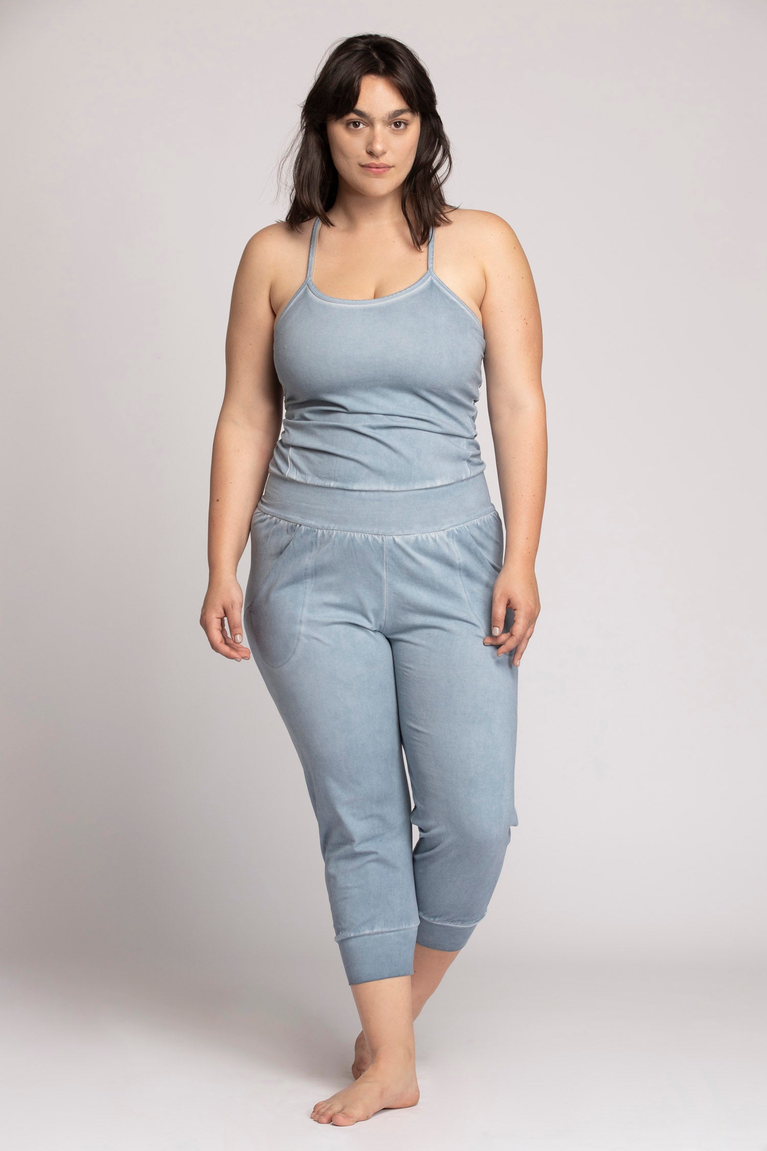 I'mPerfect Stonewash Yoga Jumpsuit 25%off