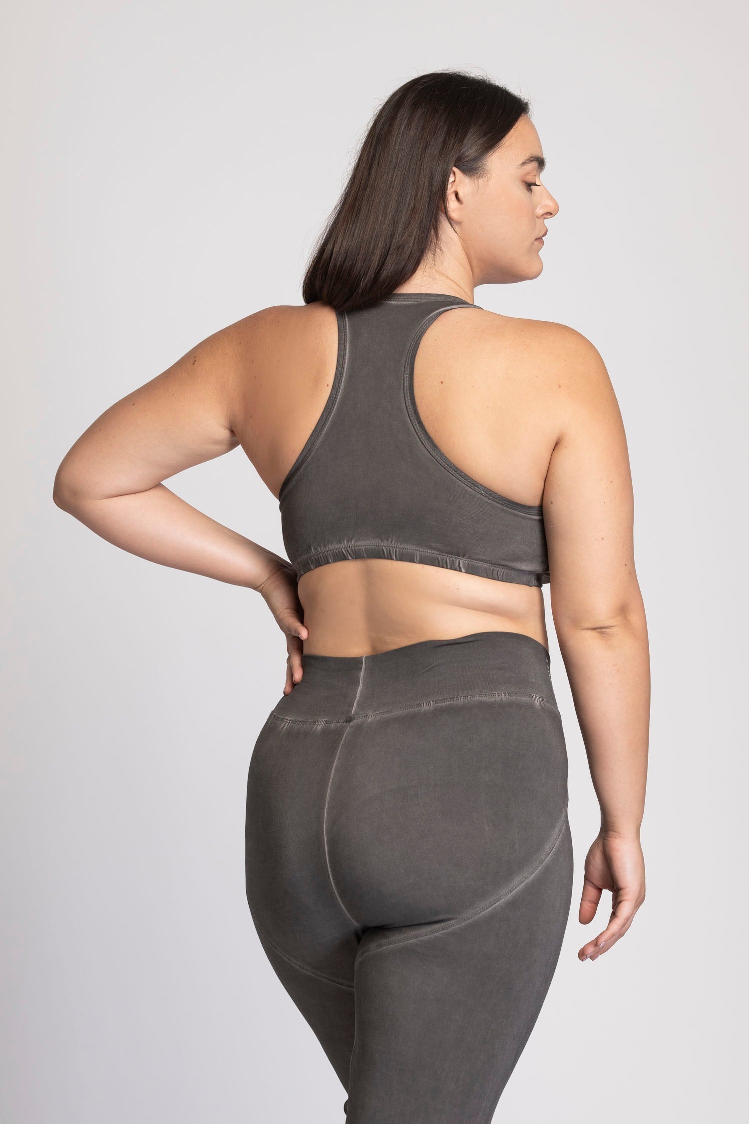 Stonewash Racer-Back Bra