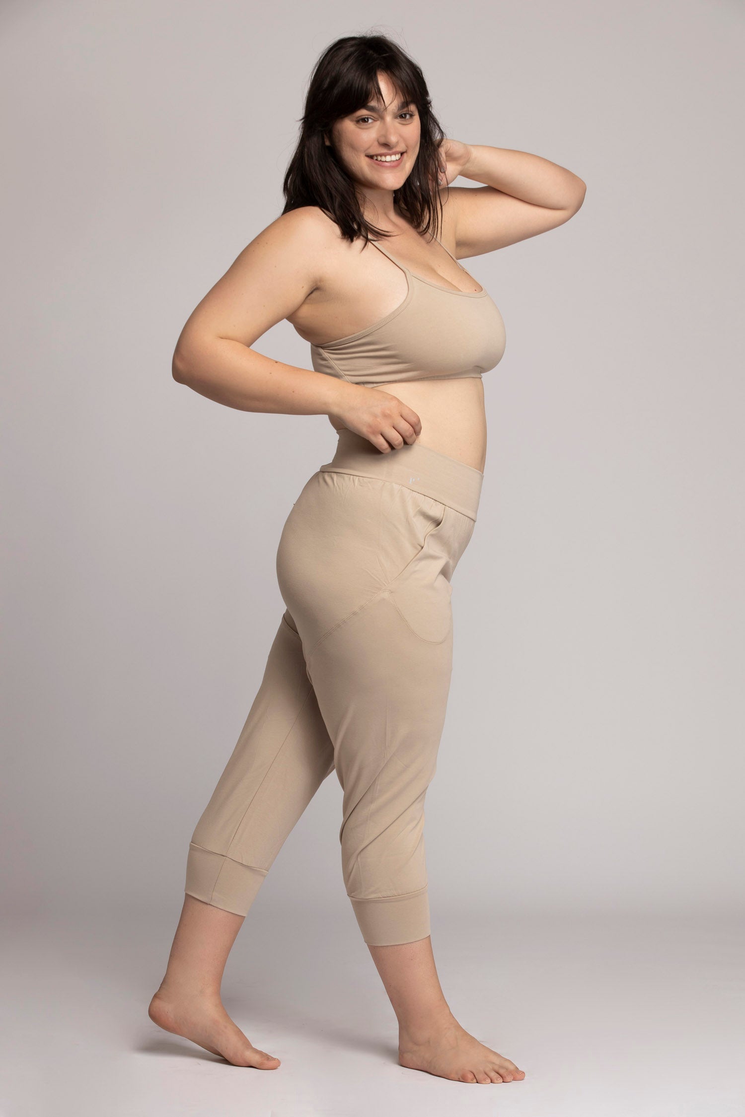 Organic Cotton Slouchy Capri Pants