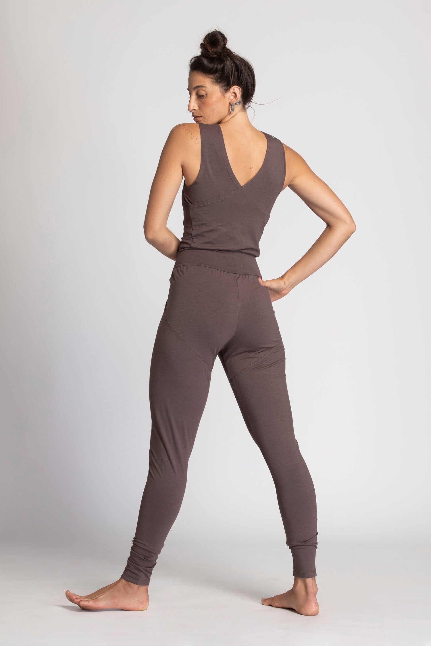 EHQJNJ Yoga Jumpsuits for Women Loose Women's Casual Solid Pocket