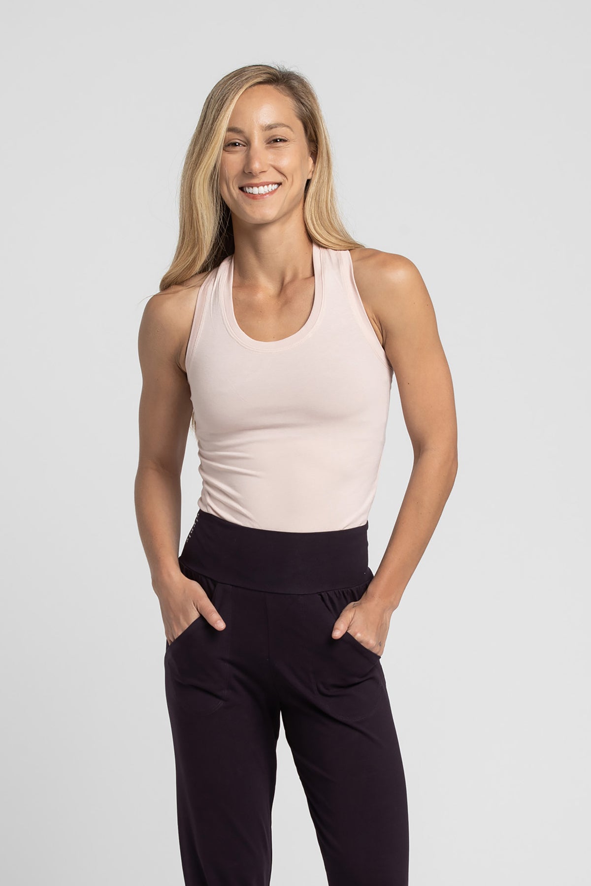 50%off I&#39;mPerfect Soft Modal Racer Tank Top was 35%off