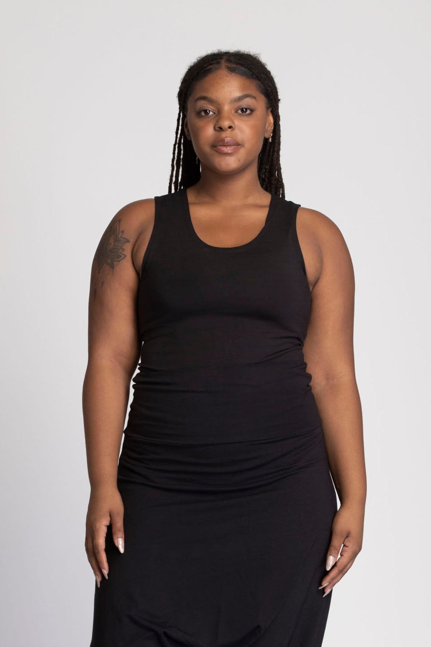 I'mPerfect Organic Cotton Half Moon Open Back Tank Top 35%off