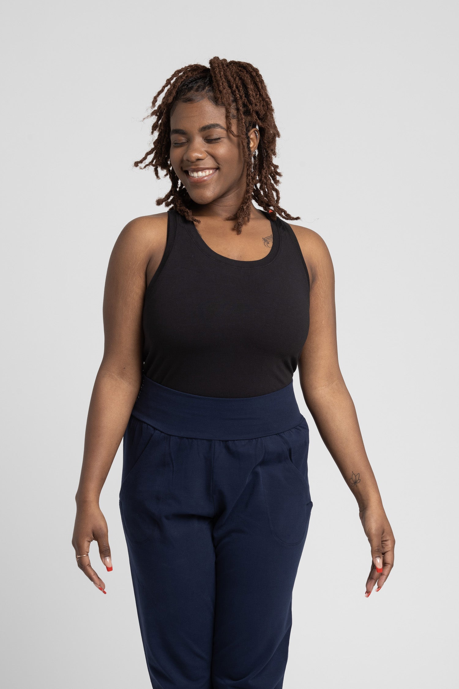 I'mPerfect Soft Modal Racer Tank Top 25%off