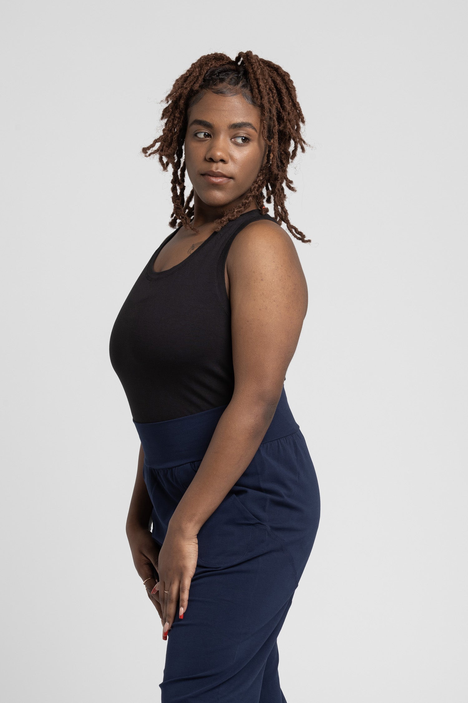 I'mPerfect Soft Modal Racer Tank Top 25%off