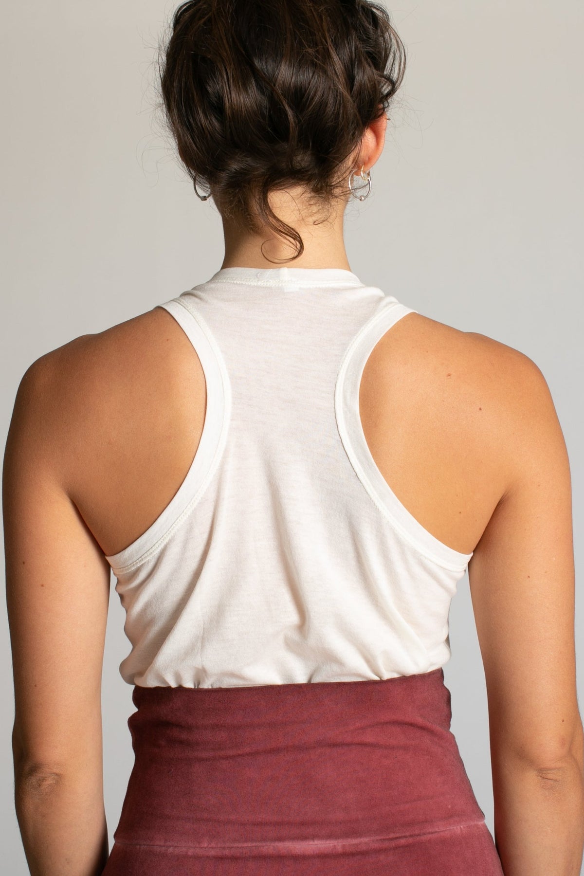 Limited Edition Cotton Tissue Racer Back Tank Top