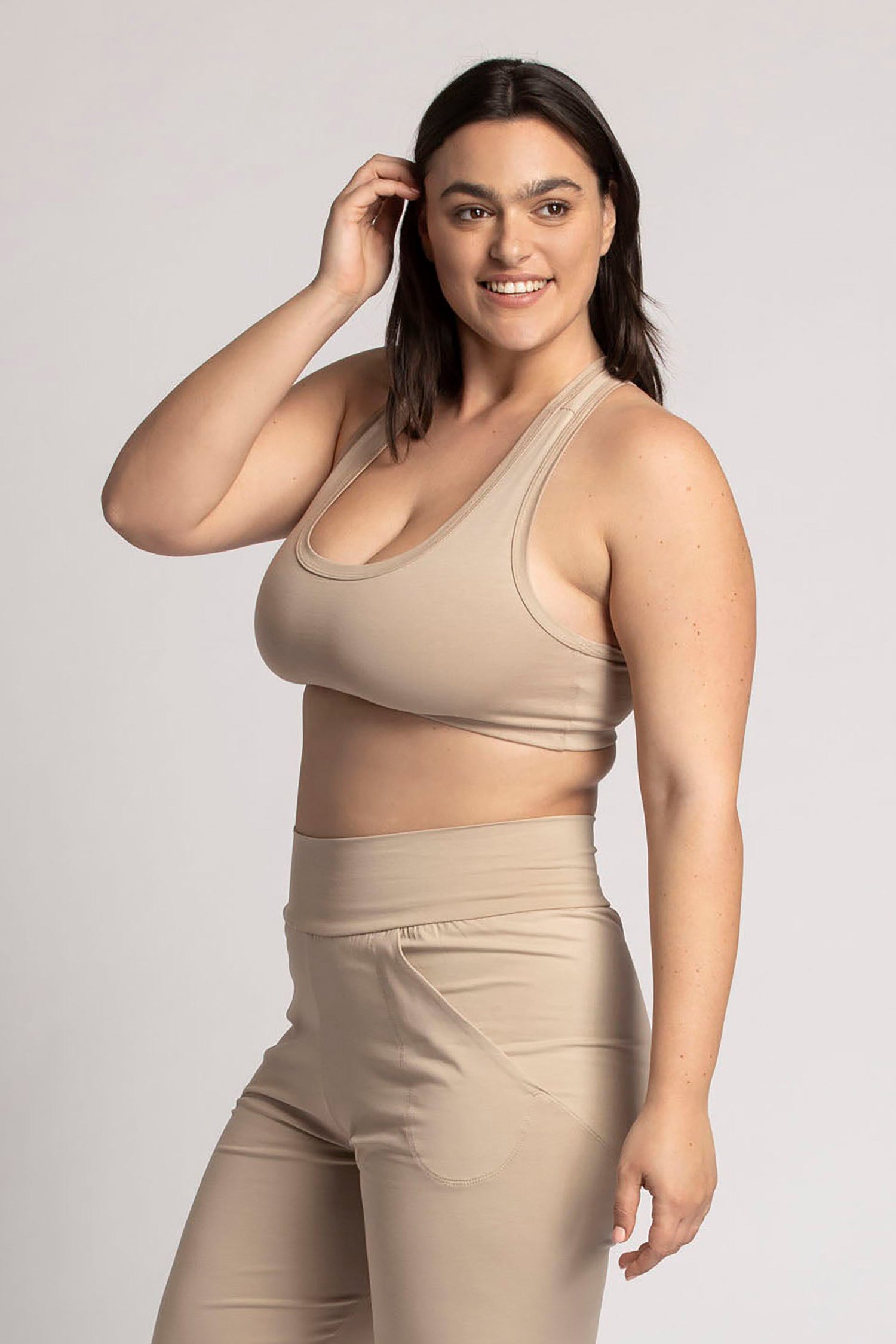 Organic Cotton Racer-Back Bra