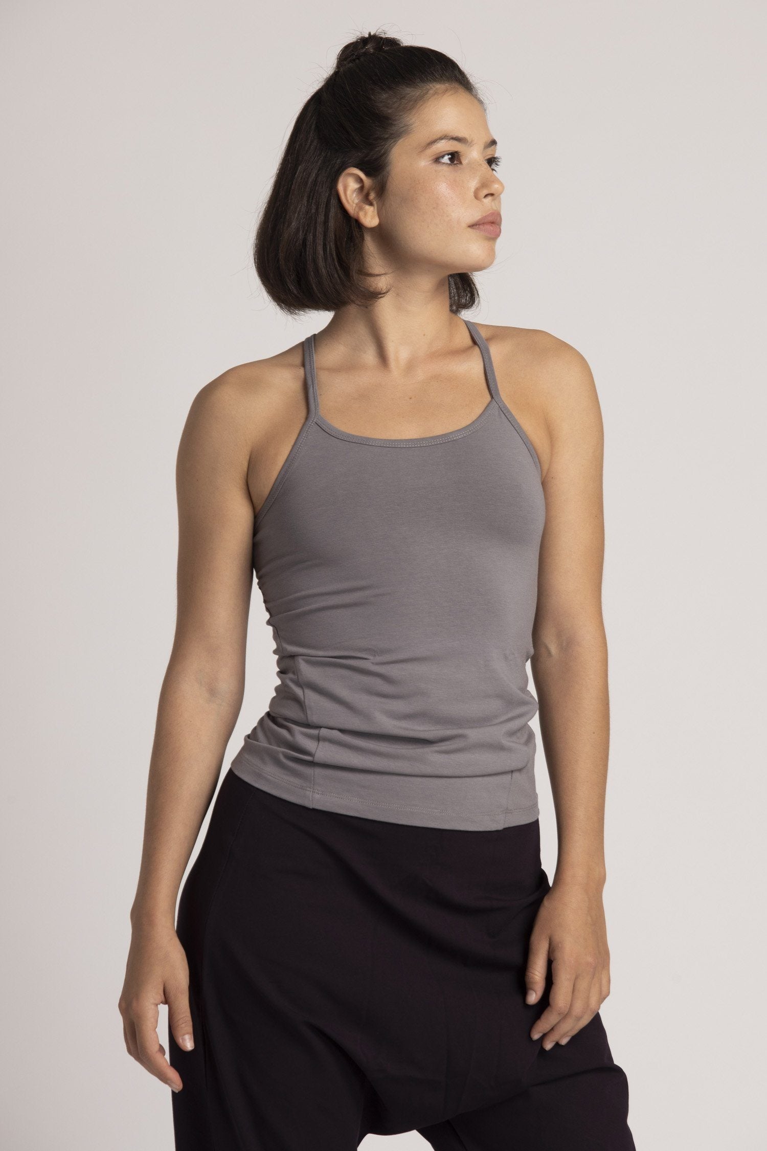 Criss Cross Tank Top womens clothing Ripple Yoga Wear 