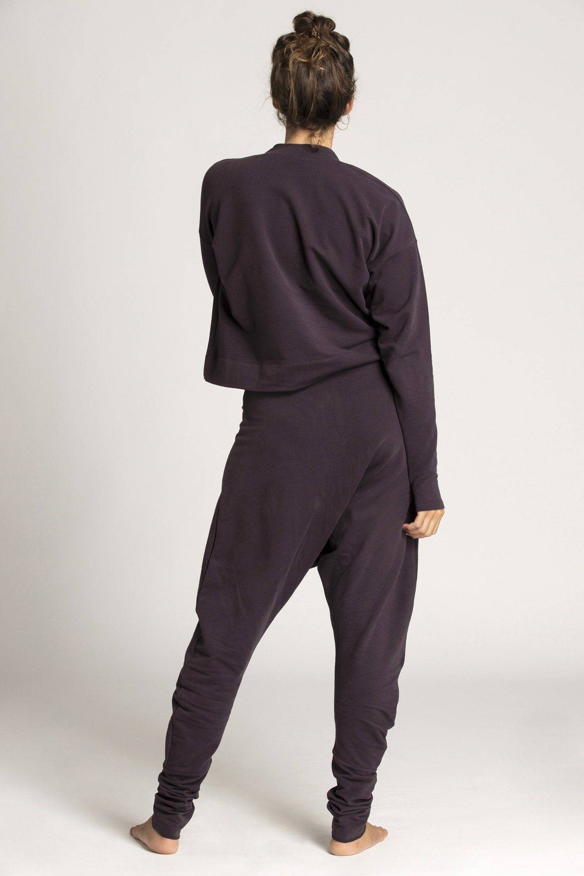 French Terry Harem Pants  - womens clothing - Ripple Yoga Wear
