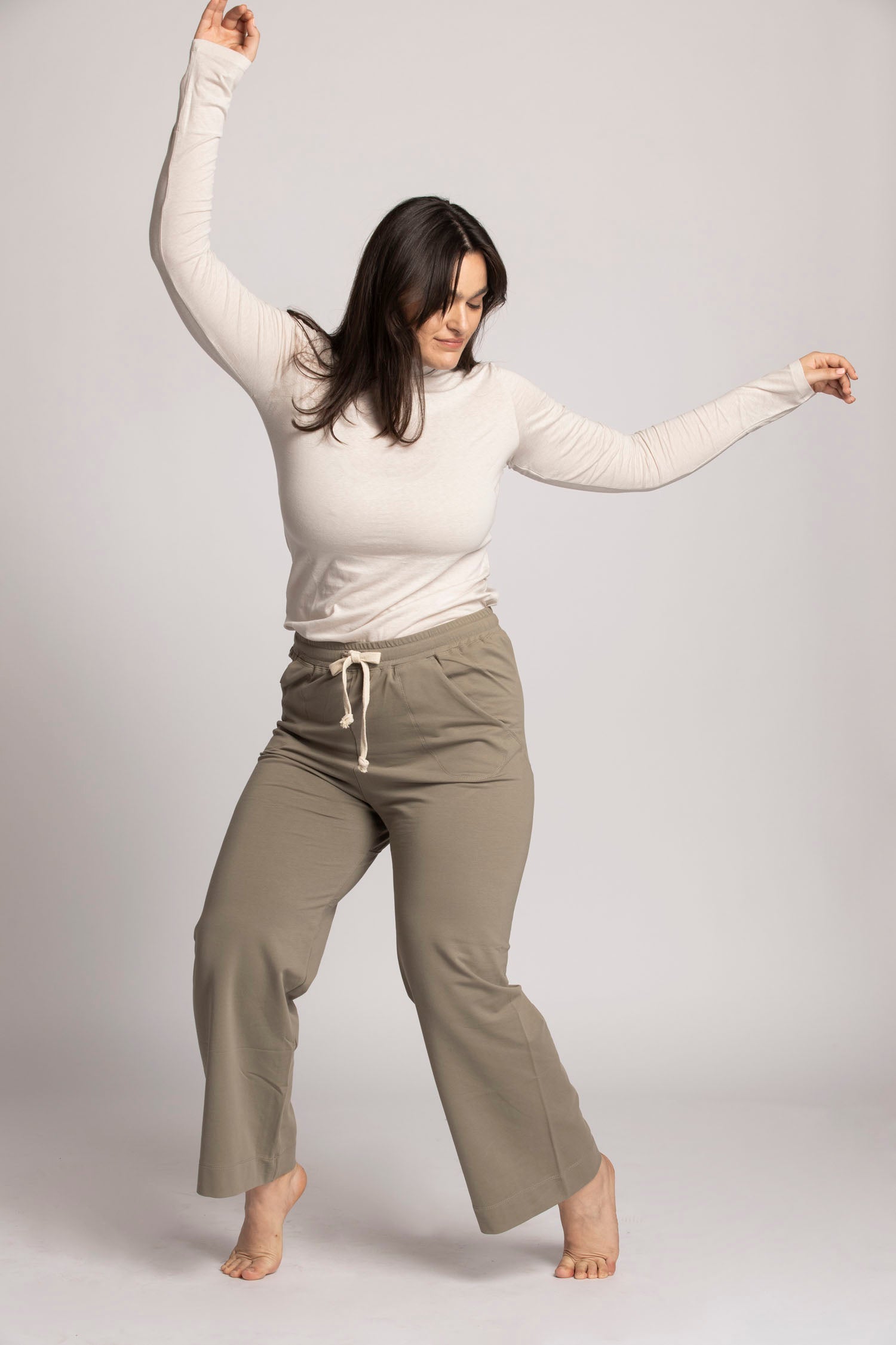 French Terry Wide Leg Lounge Pants | Ripple Yoga Wear