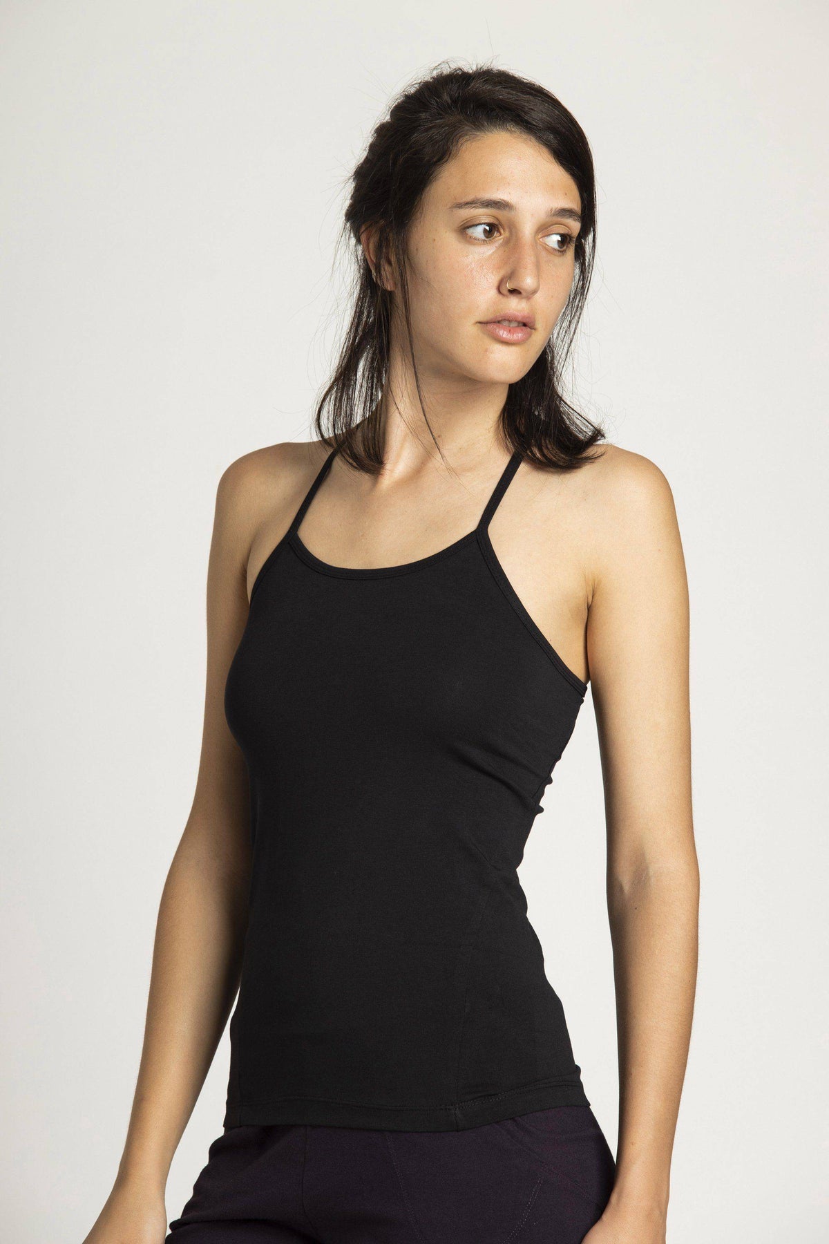 Organic Cotton Criss Cross Tank Top - womens clothing - Ripple Yoga Wear