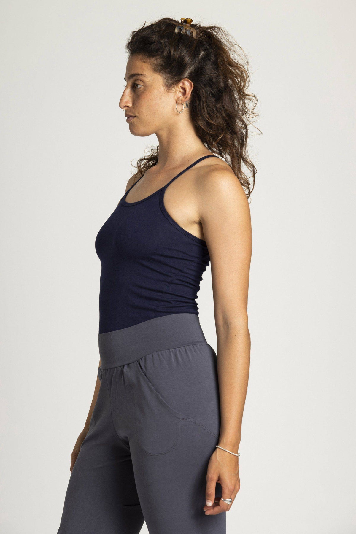 Organic Cotton Criss Cross Tank Top - womens clothing - Ripple Yoga Wear