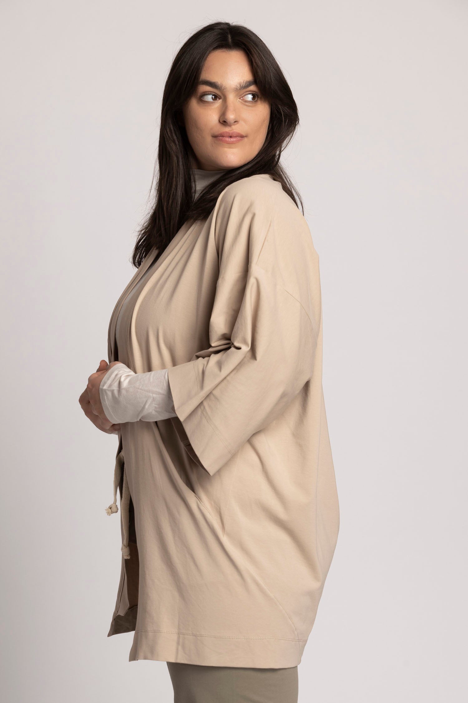 Clothes Ripple Organic Cotton Lounge Kimono Cardigan | Ripple Yoga Wear