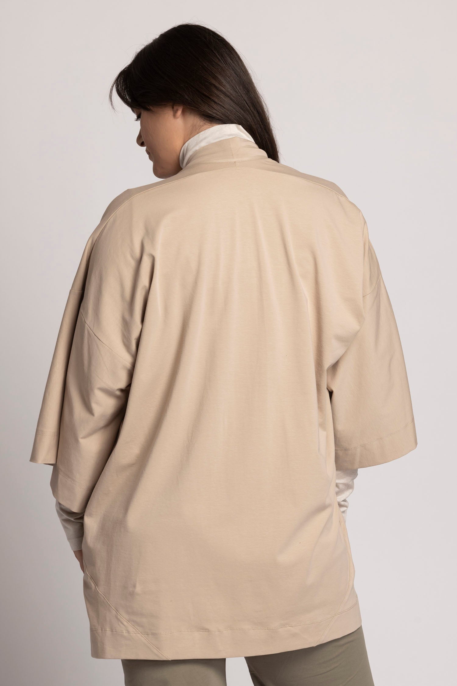 Organic cotton Lounge Kimono Cardigan womens clothing Ripple Yoga Wear 