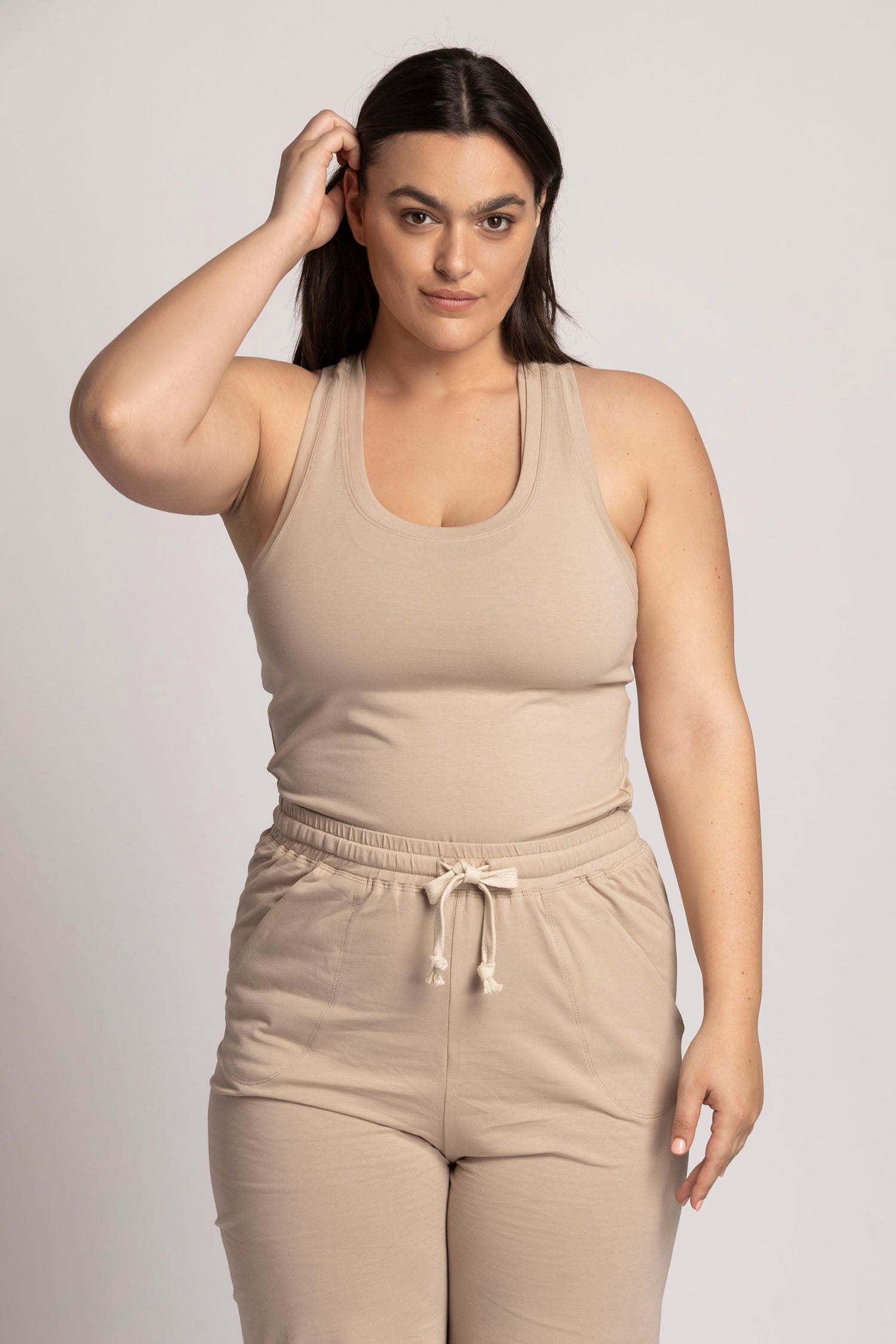 Organic Cotton Racer Tank Top