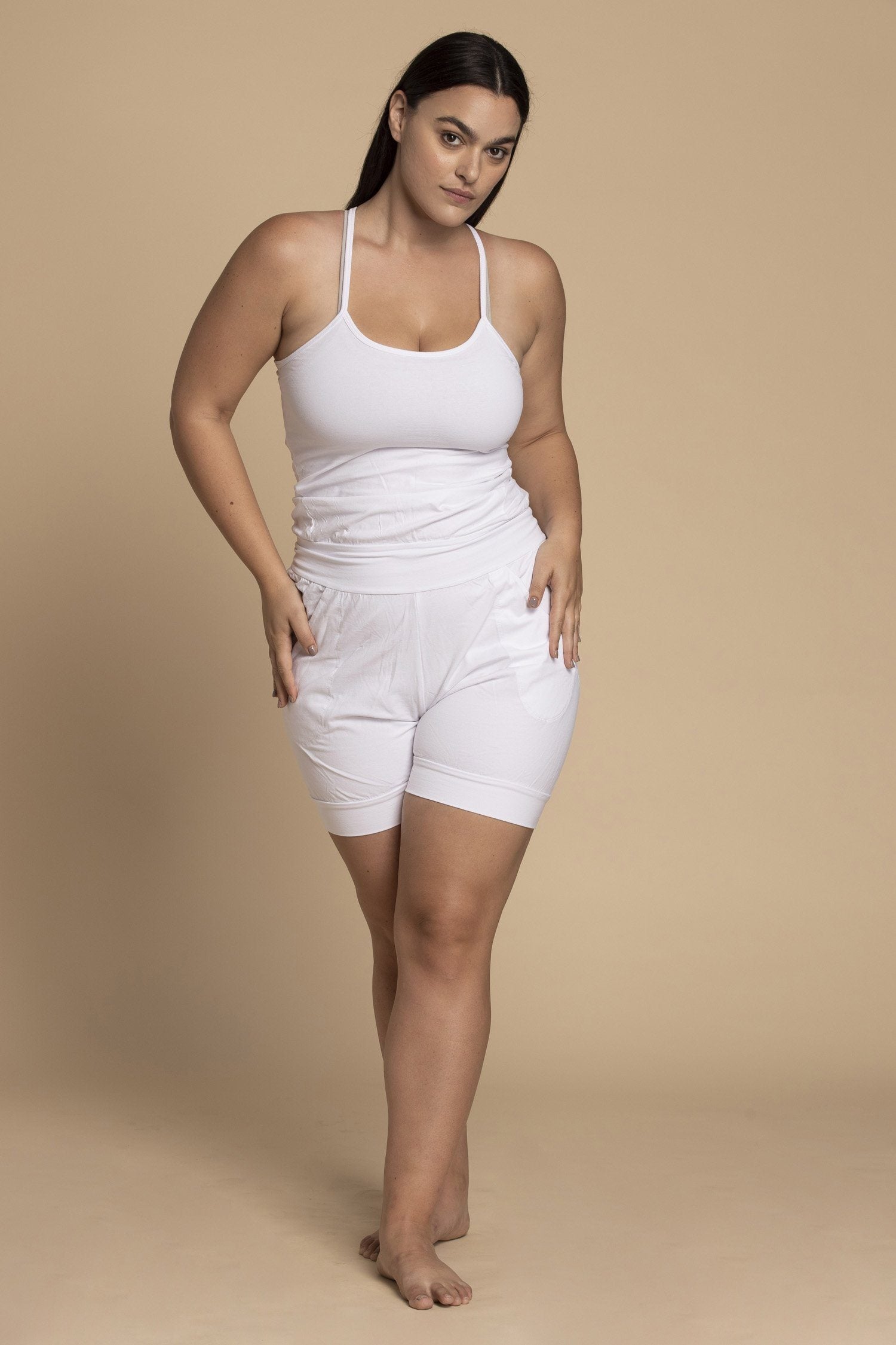 White short clearance jumpsuit plus size