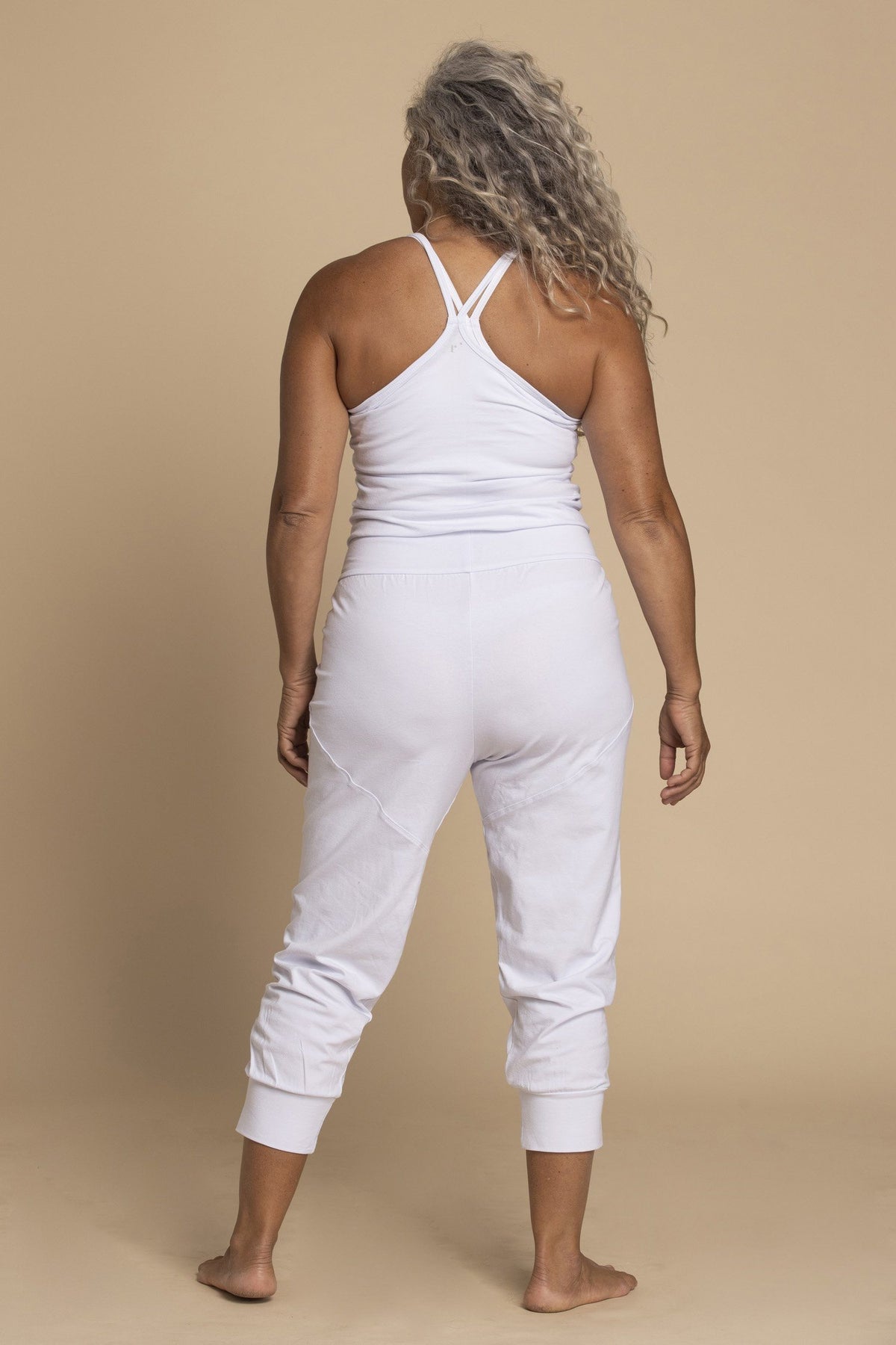 Pure White Yoga Jumpsuit womens clothing Ripple Yoga Wear 