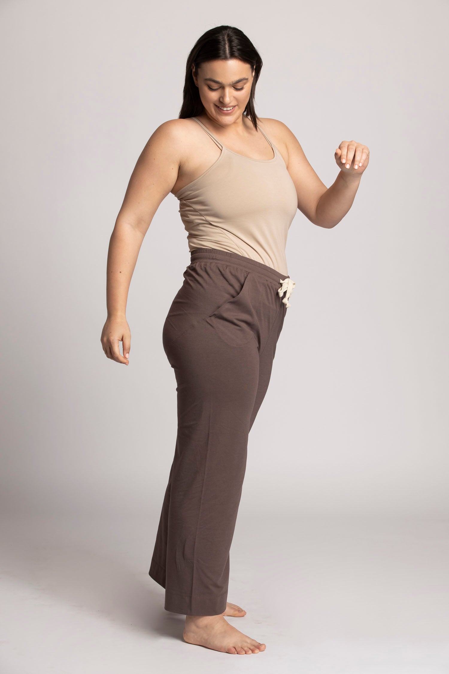Soft Modal Wide Leg Lounge Pants womens clothing Ripple Yoga Wear 